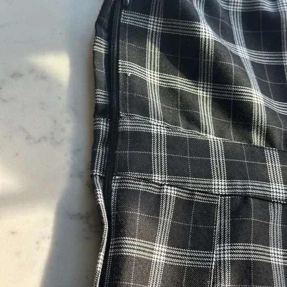 Divided Black & White Plaid  Mini Dress - Picture 6 of 8